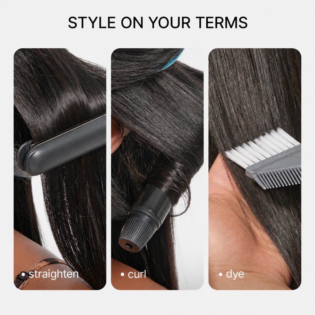 【Updated with Drawstring】Mamushow Body Wave V Part Wigs With Invisible Strap Drawstring 100% Human Virgin Hair Glueless Wig 180% Density Natural Black
