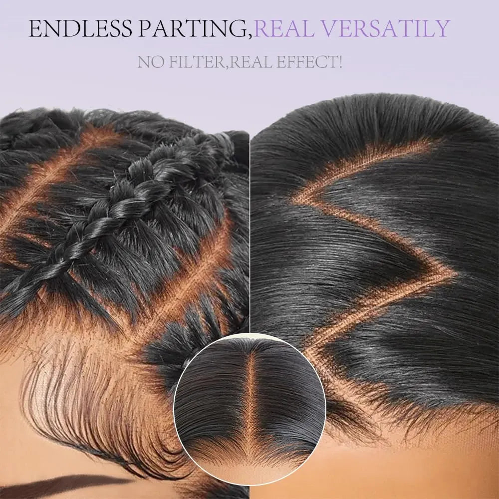 Wear &amp; Go 7x6 Water Wave Wig Lace Front Glueless Wig Invisible Drawstring