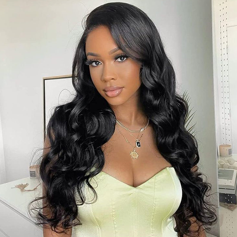 Body Wave Human Hair 13×6 HD Lace Frontal Wigs 180% Density