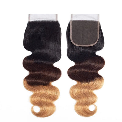 Ombre T1B/4/27 Blonde Highlight Body Wave Hd Lace Front Wigs