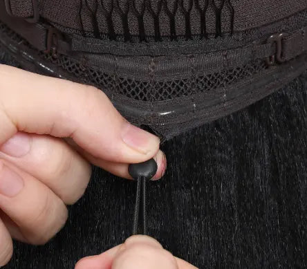 【Updated Drawstring】Mamushow Straight V Part Wig Human Hair Glueless Invisible Strap Drawstring 180% Density Natural Black