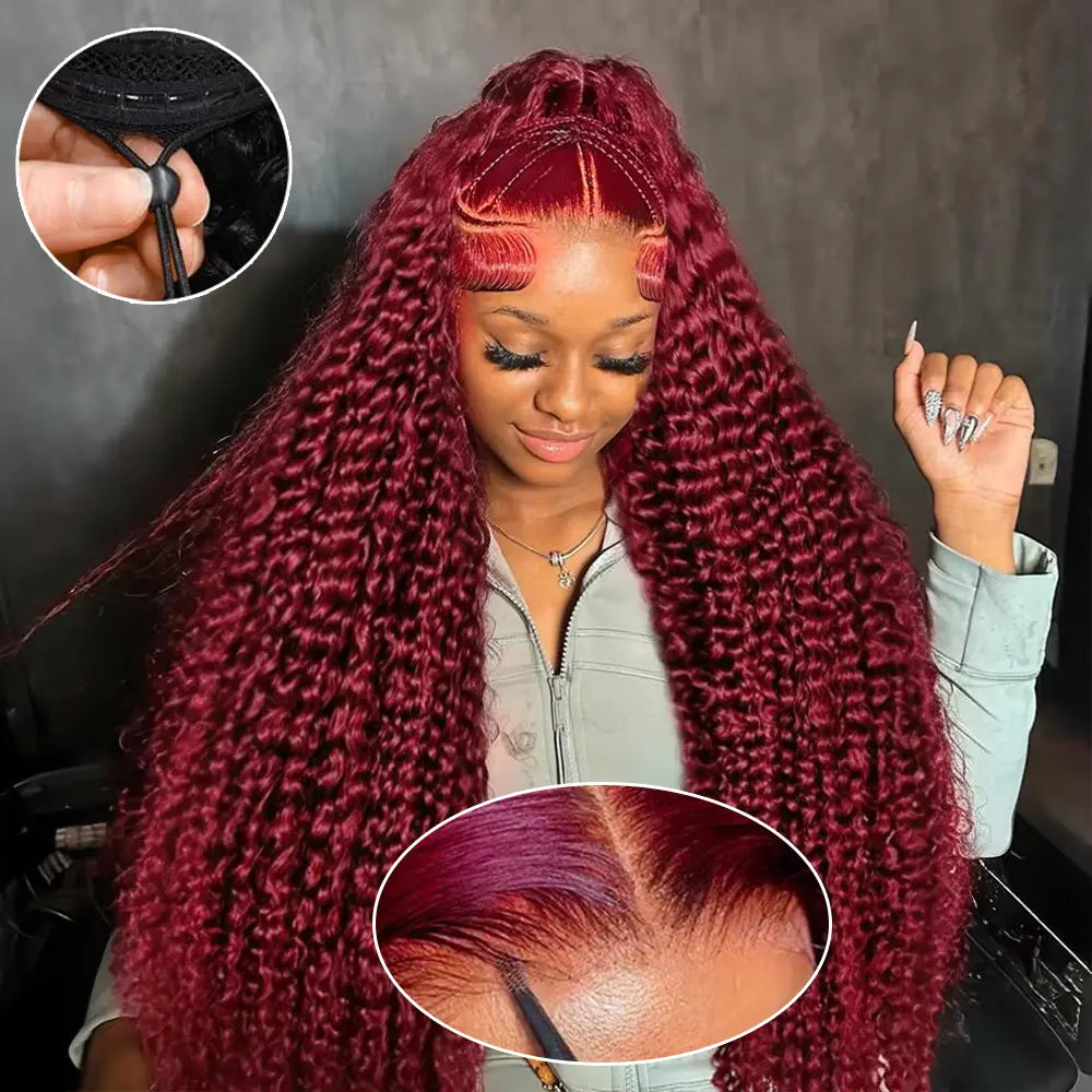 7x6 Wear and Go Wig Human Hair 200% Density Glueless Drawstring Wig