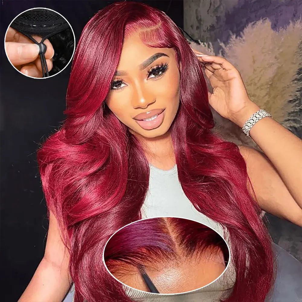 7x6 Wear and Go Wig Human Hair 200% Density Glueless Drawstring Wig