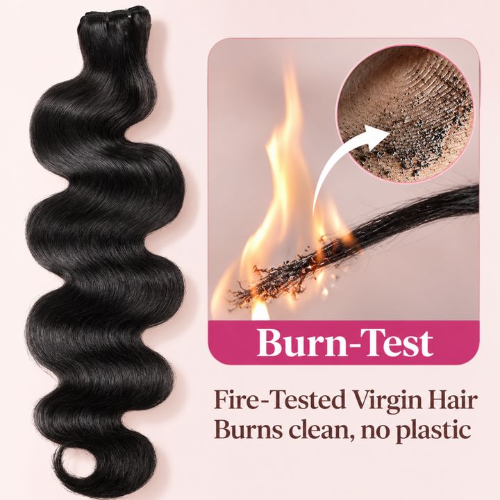 Body Wave Human Hair Bundles With 2x4 Lace Closure