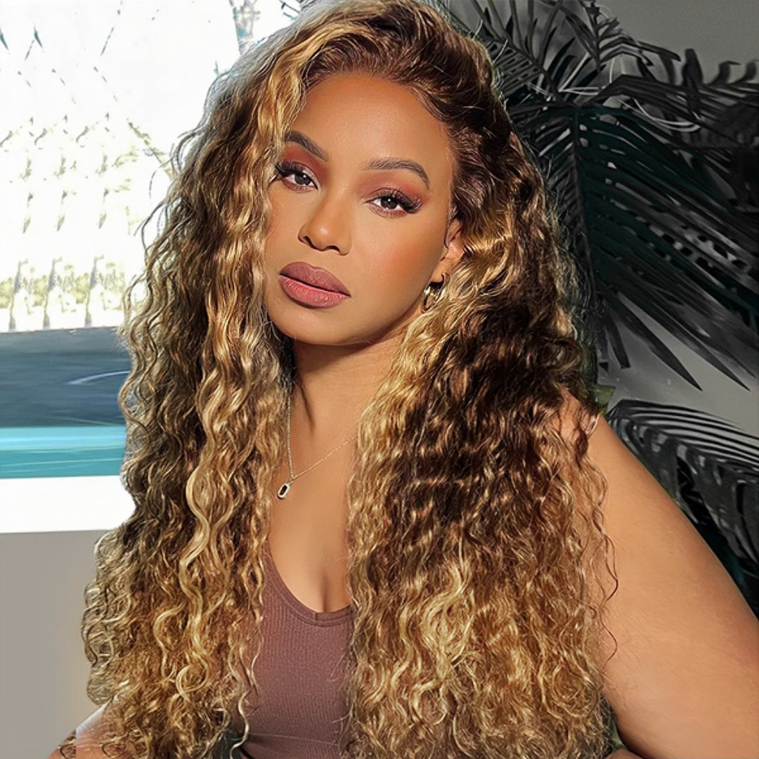 Beyoncé Inspired 13x6 HD Lace Ombre Deep Wave Wig 100% Human Hair Wig ...