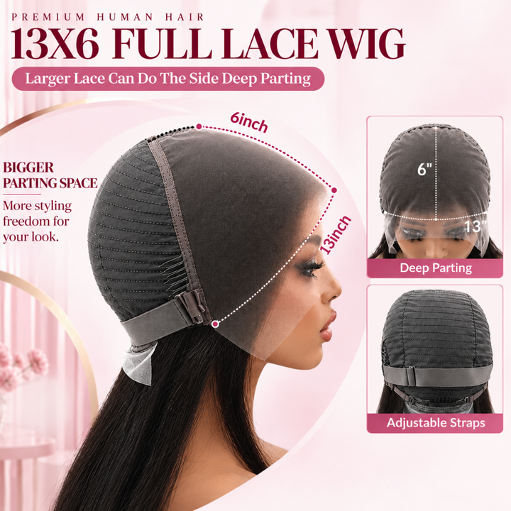 Mamushow 7x6/13x6 Lace Frontal Wigs Kinky Body Wave 100% Human Hair Transparent Lace Wigs