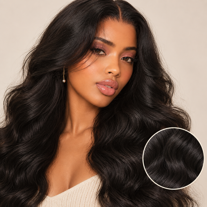 Mamushow 7x6/13x6 Lace Frontal Wigs Kinky Body Wave 100% Human Hair Transparent Lace Wigs