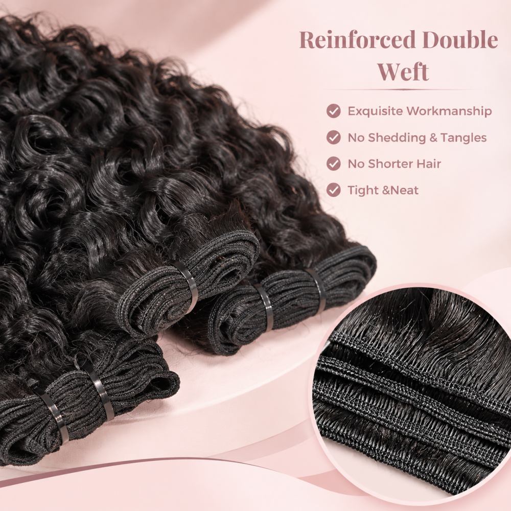 Mamushow Indian Curly Human Hair Bundles Pre-Separated 50g/Pack 100% Human Virgin Hair