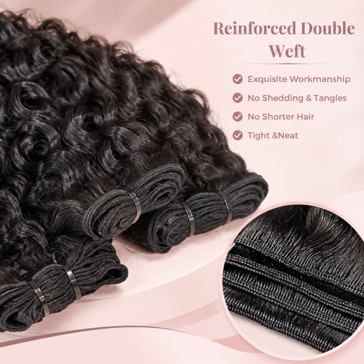 Mamushow Indian Curly Human Hair Bundles Pre-Separated 50g/Pack 100% Human Virgin Hair