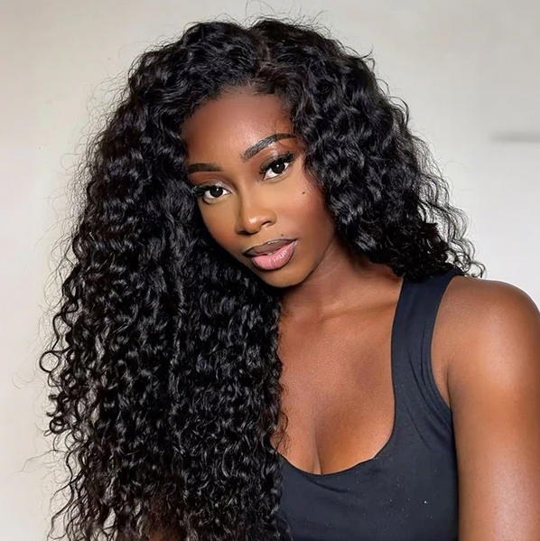 360 Lace Burmese Curly Wig Human Hair Invisible Drawstring Flexi-Fit Pre-Plucked Pre-Bleached Pre-Cut