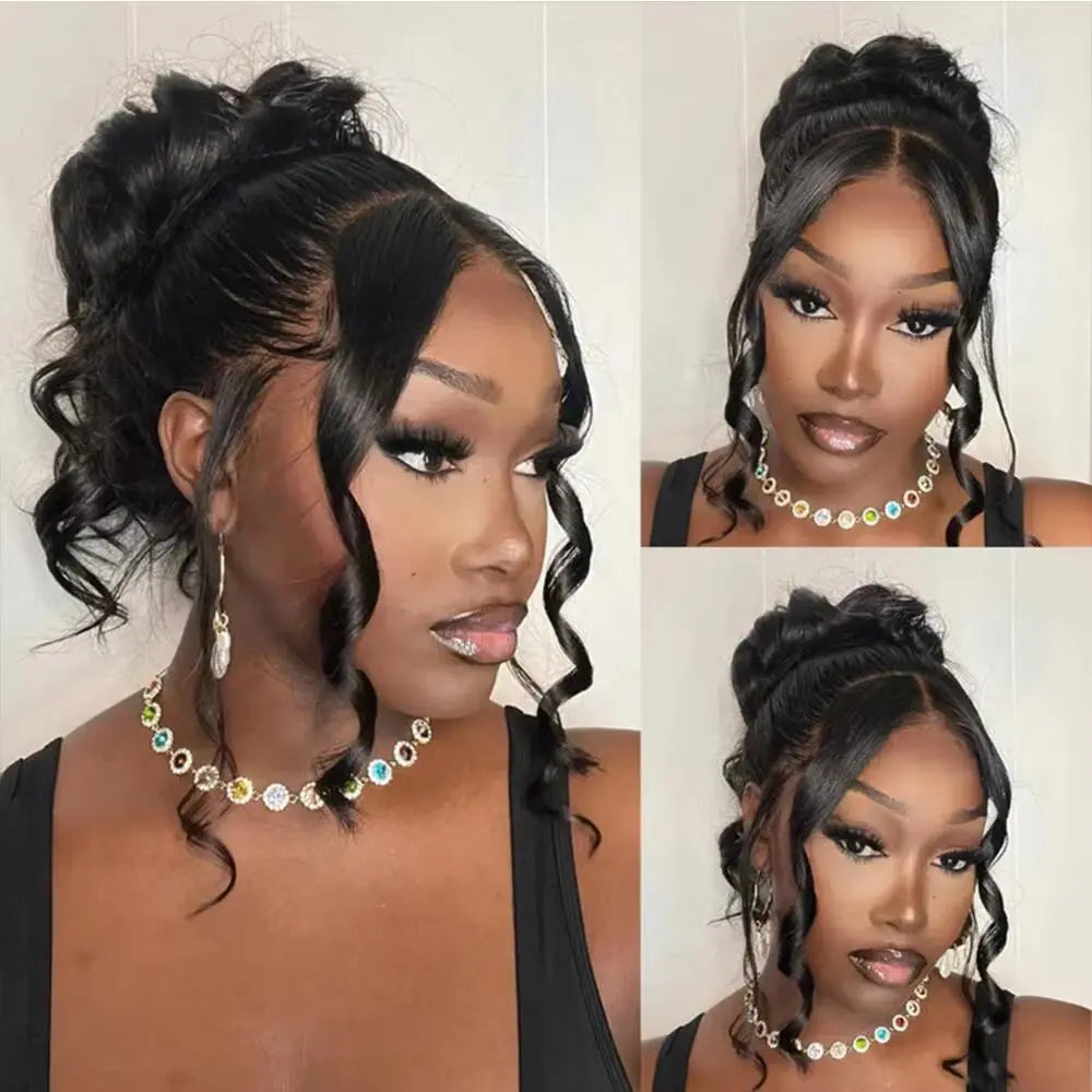 360 Lace Body Wave Wig Human Hair Invisible Drawstring Flexi-Fit Pre-Plucked Pre-Bleached Pre-Cut
