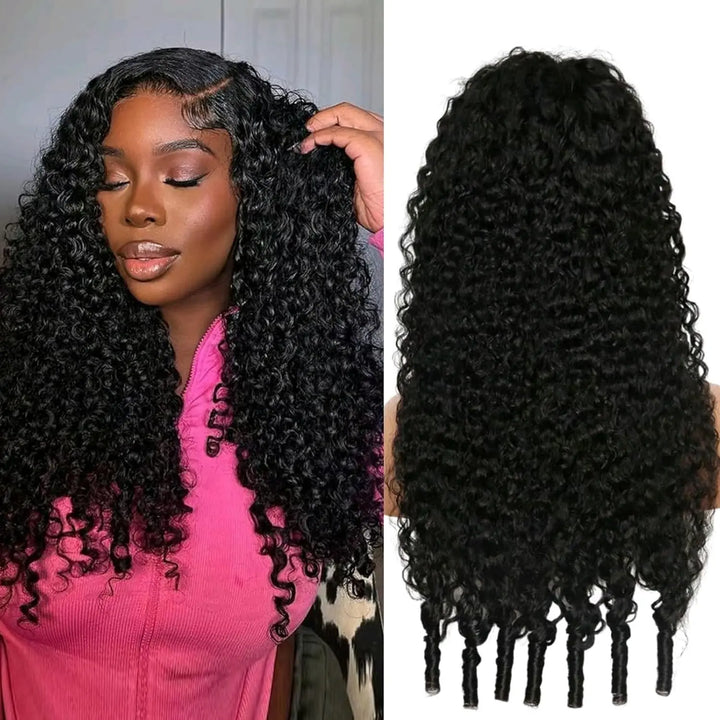 7x6 Wear and Go Wig Human Hair 200% Density Glueless Drawstring Wig