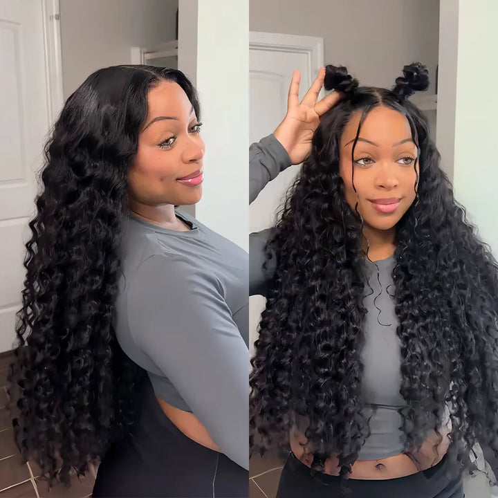 7x6 Wear and Go Wig Human Hair 200% Density Glueless Drawstring Wig