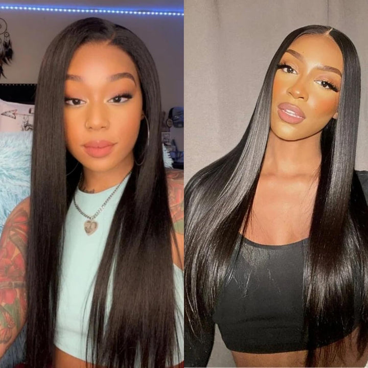 Feather Crochet Straight Human Hair Extensions Lightweight Fluffy Natural Look Crochet Hair