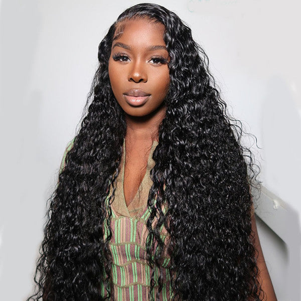 Water Wave 13x4 Lace Frontal Wig Human Hair Wigs