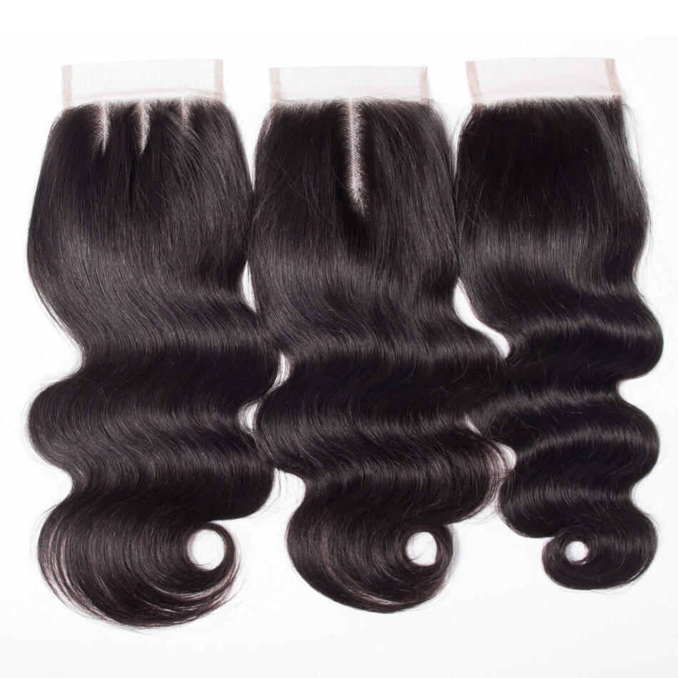 4*4 Lace Closure With Bundles Body Wave 12A Virgin Hair Weave