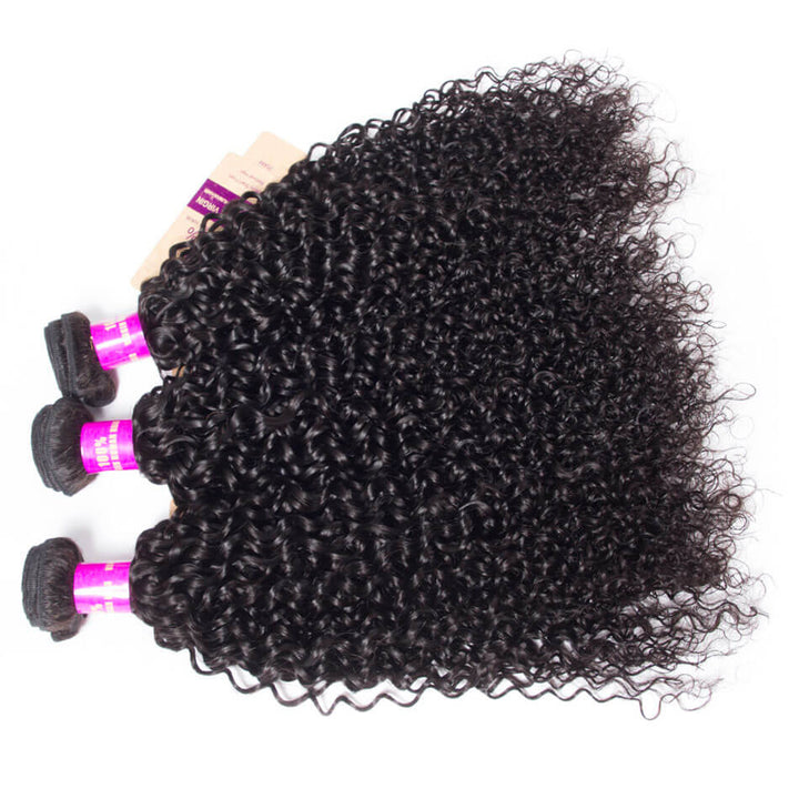 Curly Human Hair Weave 3 Bundles 100% Virgin Human Hair Bundles