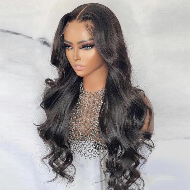 12A Grade Glueless Body Wave U Part Wigs Natural Black Brazilian Human Hair