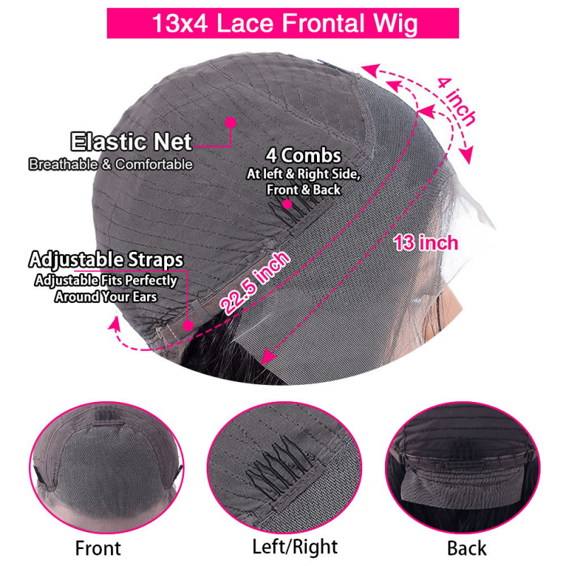 Cinnamon Brunette Loose Wave 13x4 Lace Frontal Wig With Dark Roots
