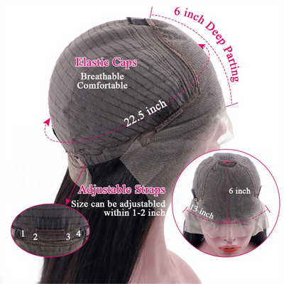 12A Grade Body Wave Bob Wigs 10inch 13x6 Human Hair