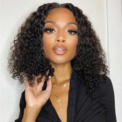 Curly Bob Wigs 13x6 Lace Front Wigs 180% Density