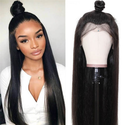 360 HD Lace Frontal Wig Virgin Bone Straight Human Hair Wigs