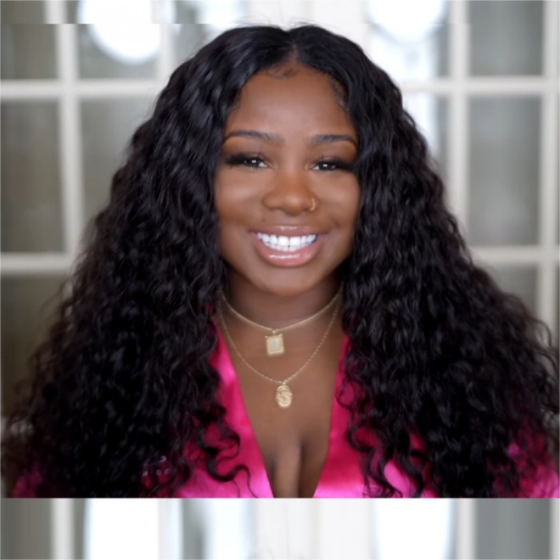 Deep Wave No Leave Out V Part Wig Last Minute Style Super Natural Gluless Wig