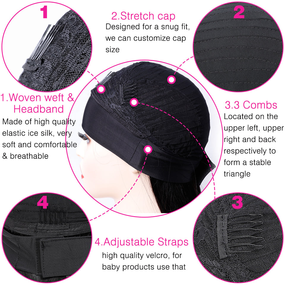 Curly Headband Wig Human Hair Glueless Natural Black Wig With Headband