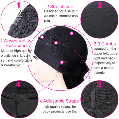 Curly Headband Wig Human Hair Glueless Natural Black Wig With Headband