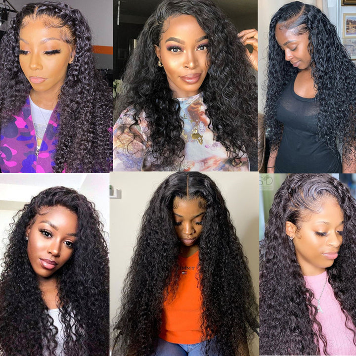 13x4 Curly  Lace Frontal Wigs