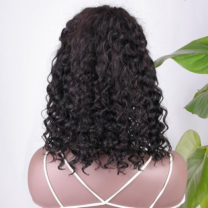 Short Wigs Deep Wave Bob Lace Wigs Quality Human Hair Wigs
