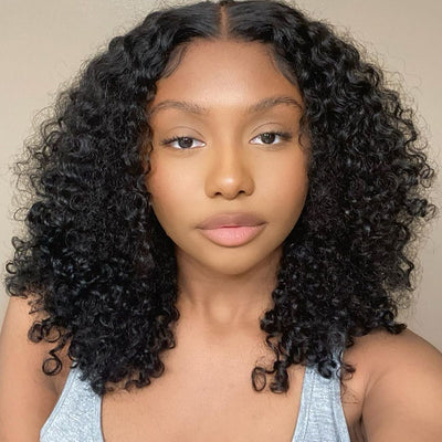 Curly Bob Wigs 13x6 Lace Front Wigs 180% Density