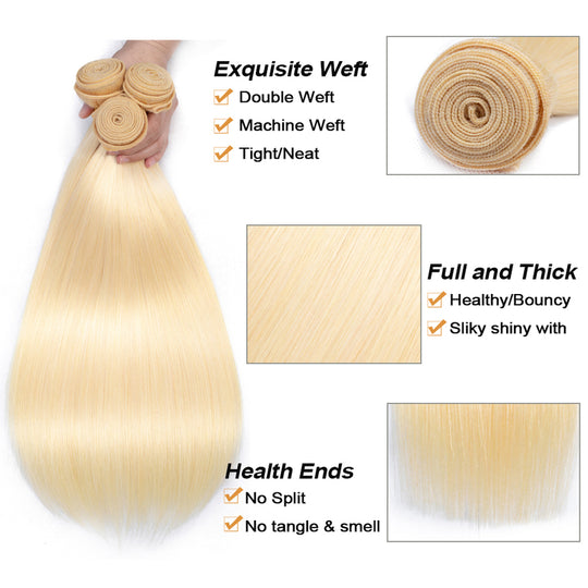 12A 613 Bondle Brazilian Straight Hair Bundle Virgin