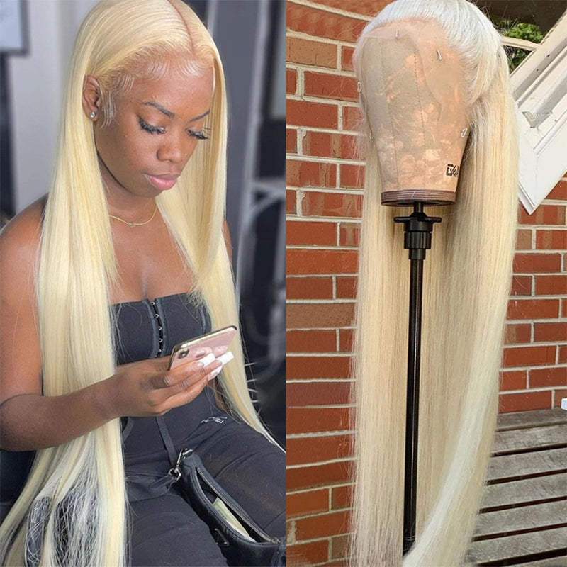 613 Blonde Straight 180 Density 13*6 Lace Frontal