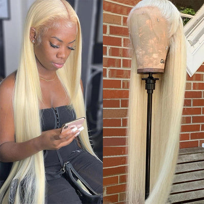 613 Blonde Straight 180 Density 13*6 Lace Frontal
