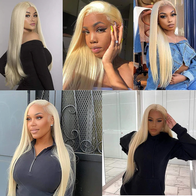 613 Blonde Straight 180 Density 13*6 Lace Frontal