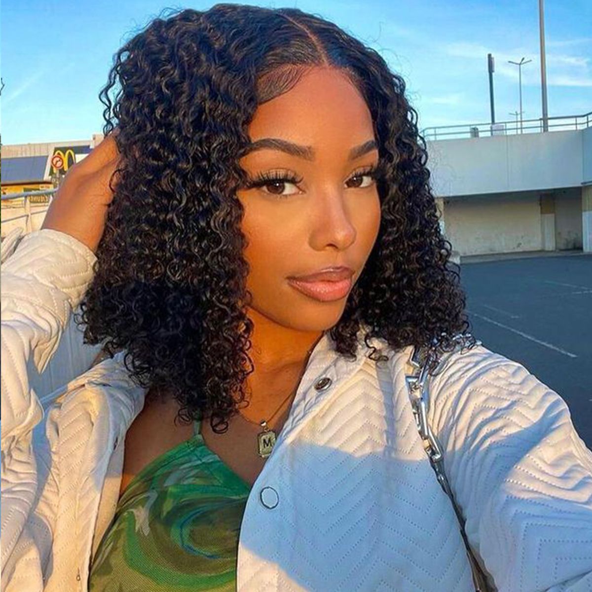 Curly Bob Wigs 13x6 Lace Front Wigs 180% Density
