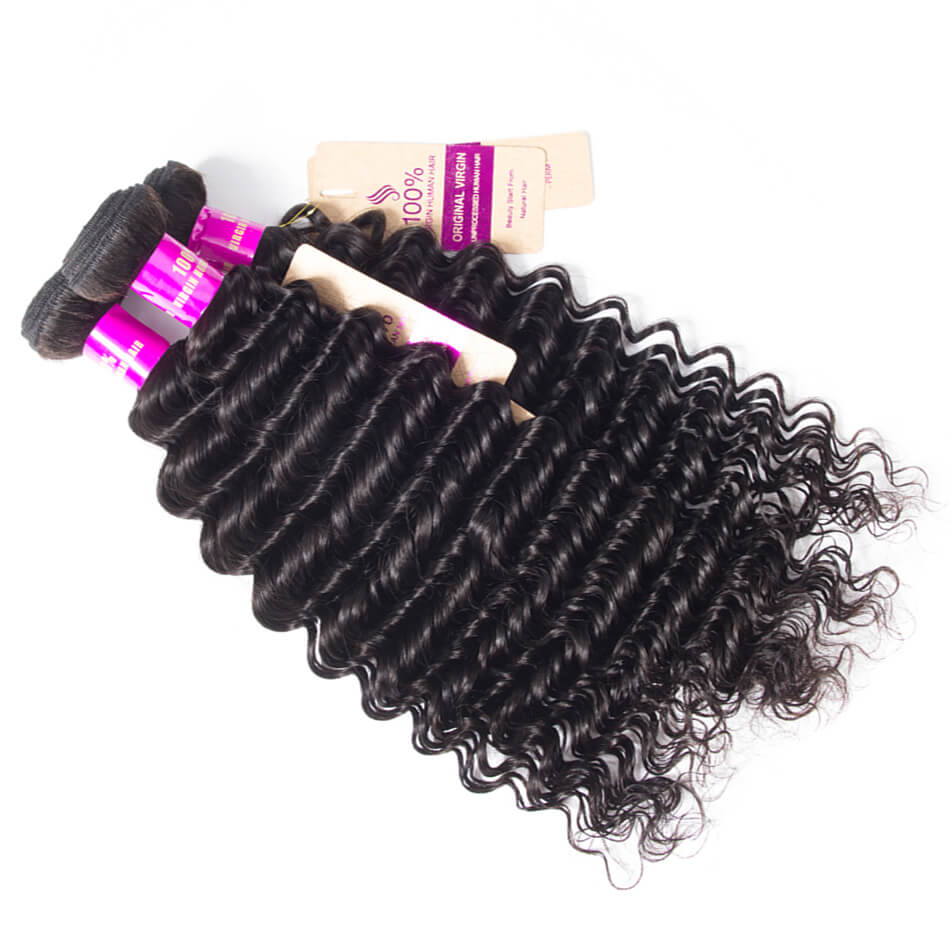 Deep Wave Weave 1 Bundle Deep Wave Human Hair