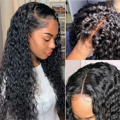 Deep Wave Lace Front Wigs 360 Pre-Plucked Deep Lace Frontal Wig