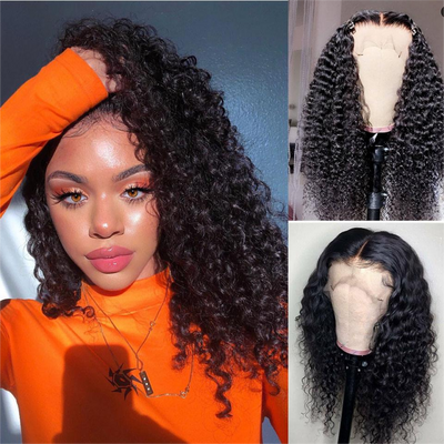 Deep Wave Lace Front Wigs 360 Pre-Plucked Deep Lace Frontal Wig
