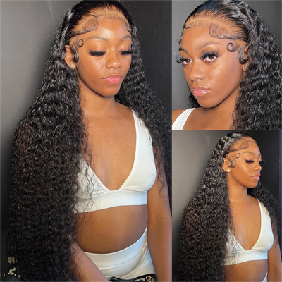 Loose Deep Wave Frontal Wig 360 Lace Frontal wig Human Hair Wigs