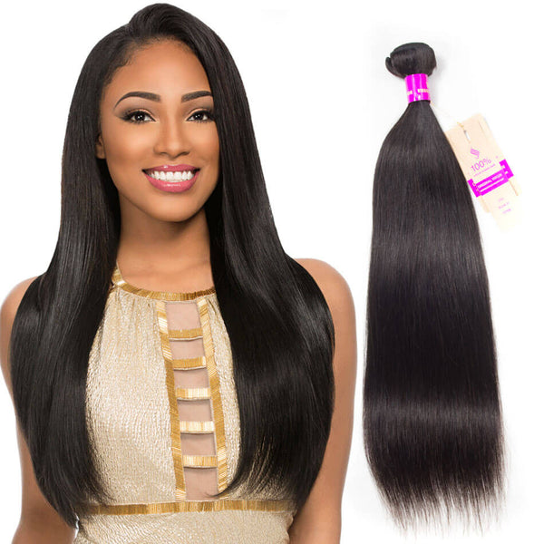 12A Bone Straight Hair Straight Human Hair Extensions 1 Bundle