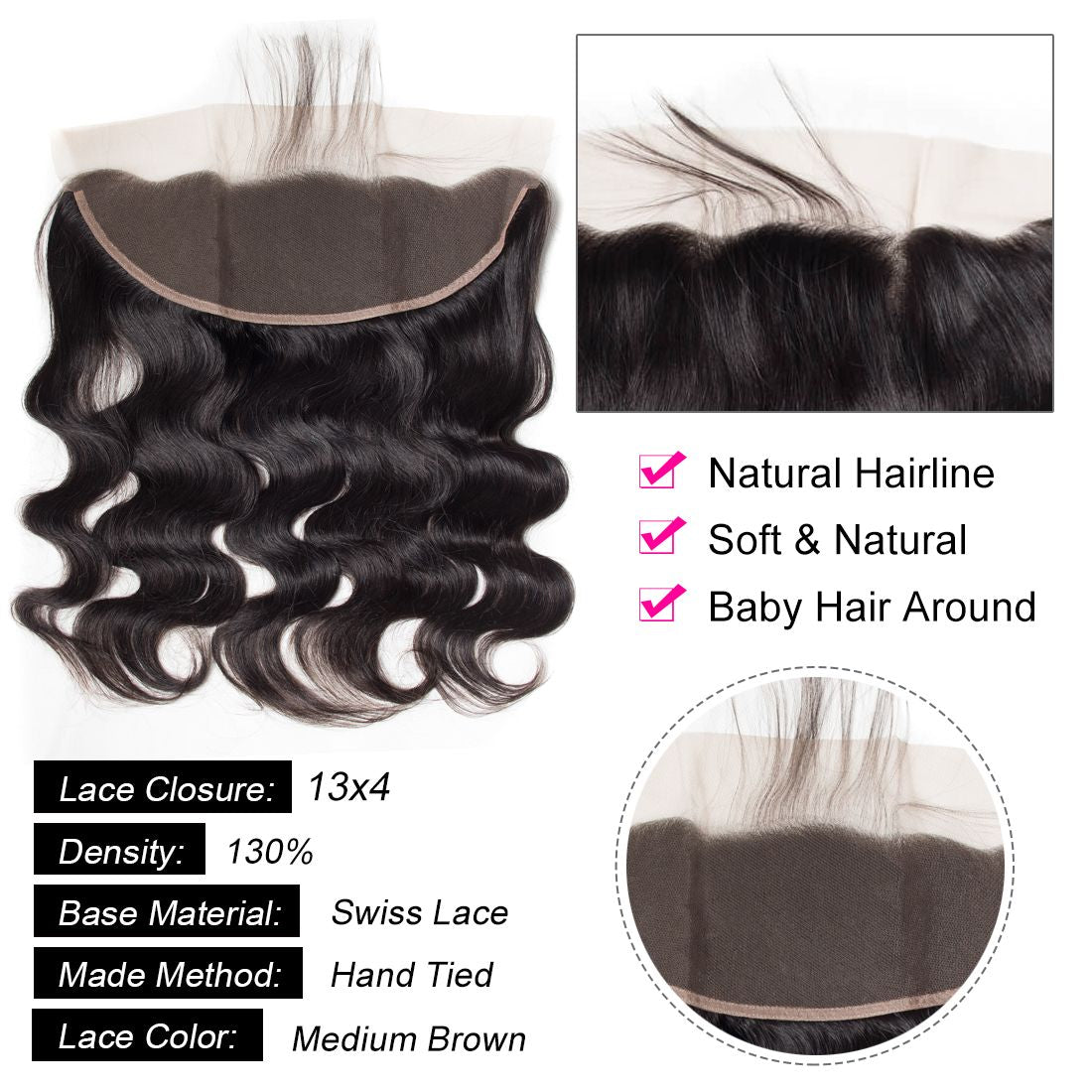 Body 13*4 Lace Frontal Body Wave Frontal
