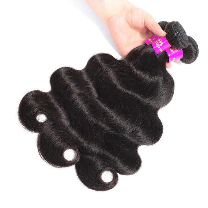 Body Wave 3 Bundles With 5×5 Lace Closure