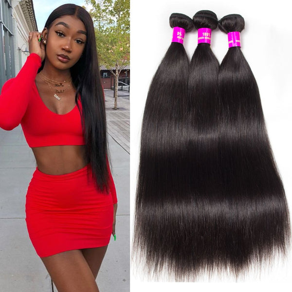 12A Straight Hair 3 Bundles Straight Human Hair