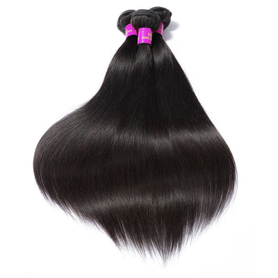 12A 3 Bundles With 5×5 Lace Closure Straight Human Hair