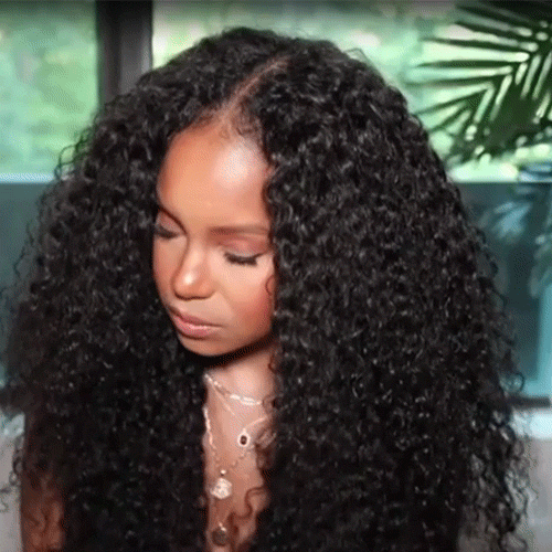 Glueless V Part Wig Beginner Friendly Curly Human Hair Wig Without Leave out