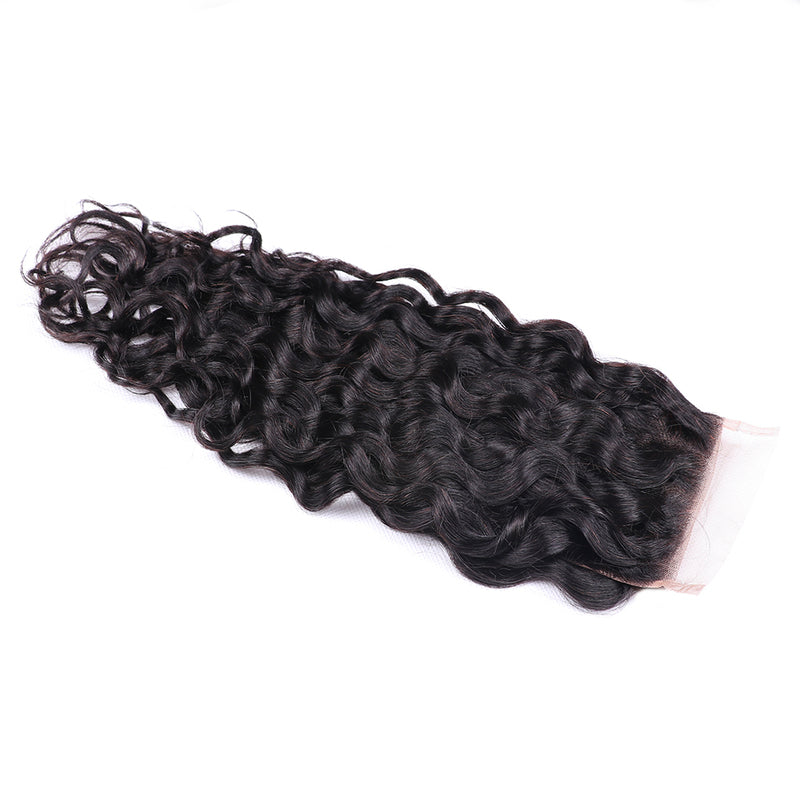 4*4 5*5 6*6 Lace Closure Brazilian Water Virgin Human Hair