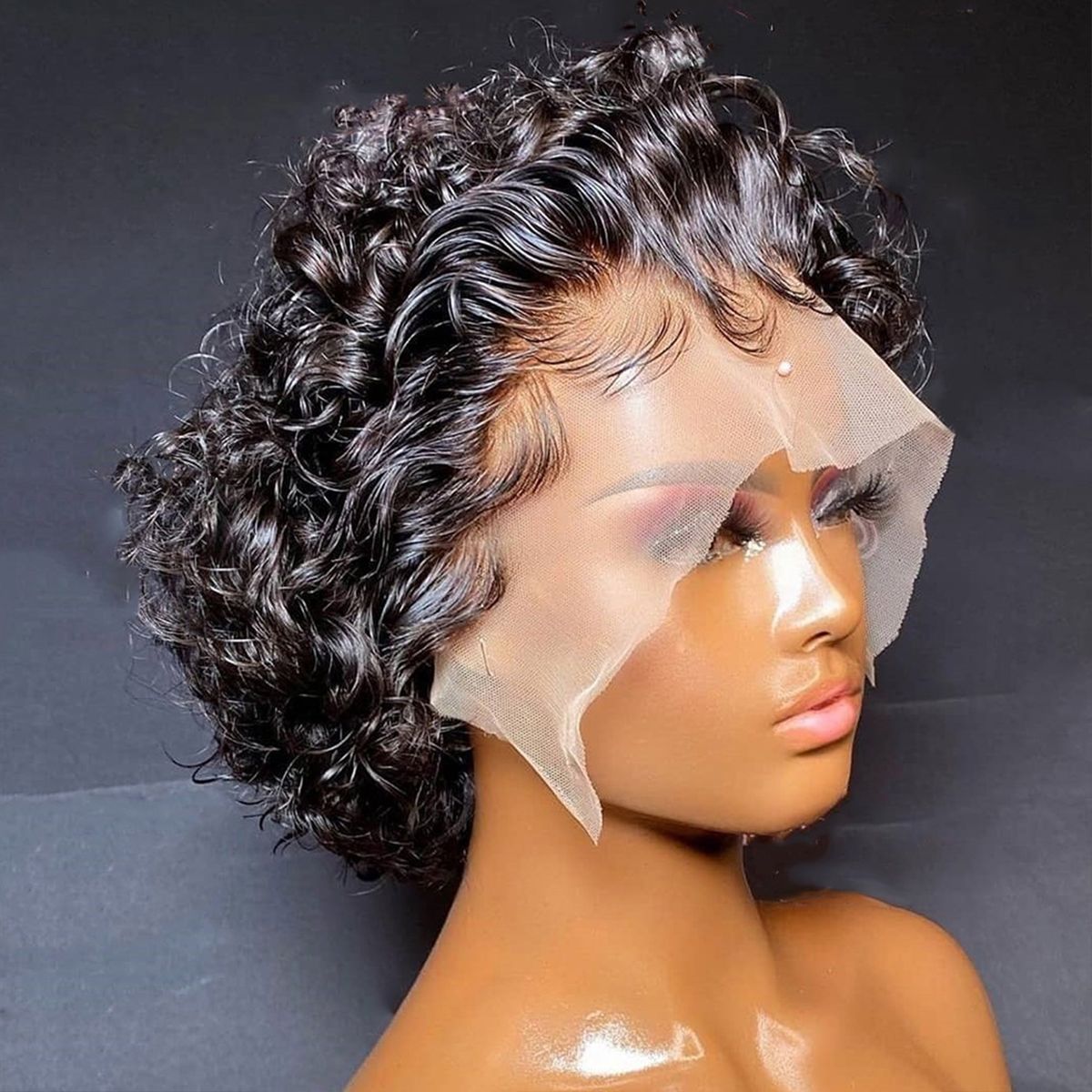 Water Short Bob Wig Bouncy Glueless 13*4 Lace Front Wigs